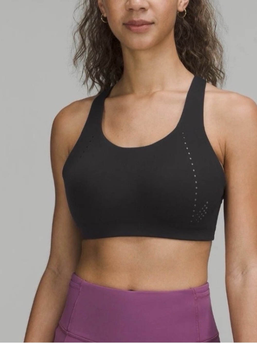 lululemon athletica Black Seamless High-Support Sports Bra
